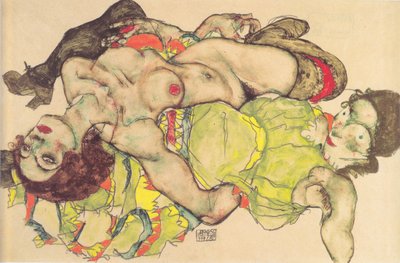 Couple amoureux féminin - Egon Schiele